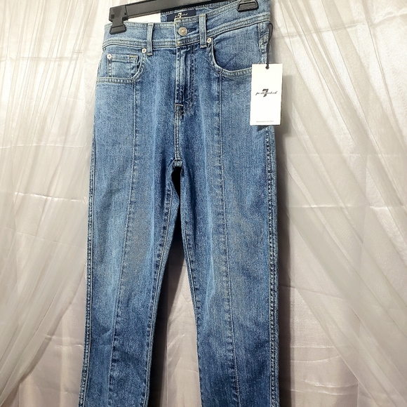7FAM Sz 25 NWT The Ankle Skinny Super Skinny - Picture 4 of 12